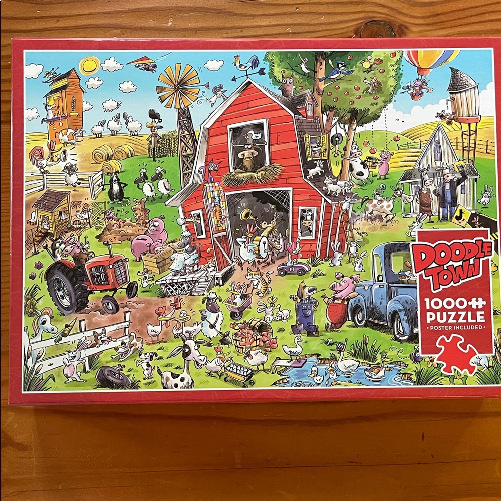 DOODLE TOWN 1,000 pc. PUZZLE 🧩